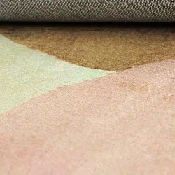 Rond vloerkleed - Lazio (beige/roze)