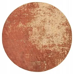 Rond vloerkleed - Lynton (terracotta)