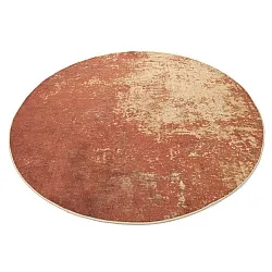 Rond vloerkleed - Lynton (terracotta)