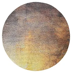 Rond vloerkleed - Oristano (bruin/goud)