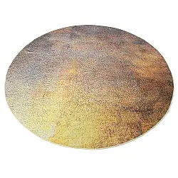 Rond vloerkleed - Oristano (bruin/goud)