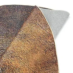 Rond vloerkleed - Oristano (bruin/goud)
