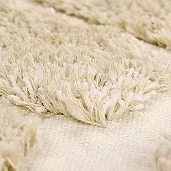 Rond vloerkleed - Otranto Natural Cotton Shaggy (gebroken wit)