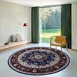 Rond vloerkleed - Peking (blauw)