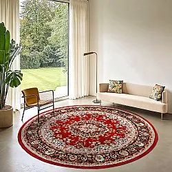 Rond vloerkleed - Peking (rood)
