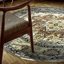 Rond vloerkleed - Siliana (beige)