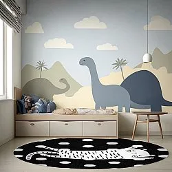 Ronde vloerkleden - Sleepy Kitten (multi)