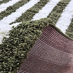 Hoogpolig vloerkleed - Imilchil (wit/groen)