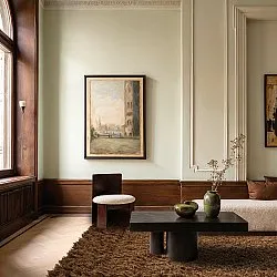 Hoogpolig vloerkleed - Melilla Hand Woven Wool Shaggy (bruin)