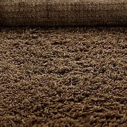 Hoogpolig vloerkleed - Melilla Hand Woven Wool Shaggy (bruin)