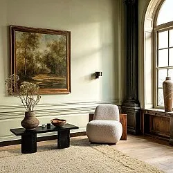 Hoogpolig vloerkleed - Melilla Hand Woven Wool Shaggy (natuur)