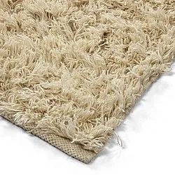 Hoogpolig vloerkleed - Melilla Hand Woven Wool Shaggy (natuur)