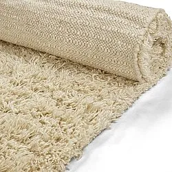 Hoogpolig vloerkleed - Melilla Hand Woven Wool Shaggy (natuur)