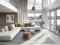 Hoogpolig vloerkleed - Wendy (lichtgrijs)