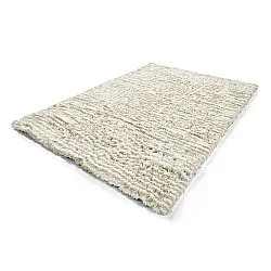 Hoogpolig vloerkleed - Aden (beige/wit)