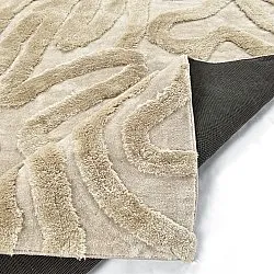 Hoogpolig vloerkleed - Akaba (crème/beige)