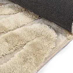 Hoogpolig vloerkleed - Akaba (crème/beige)