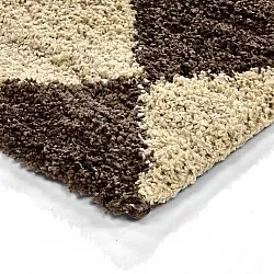 Hoogpolig vloerkleed - Albi (bruin/beige)