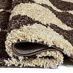 Hoogpolig vloerkleed - Albi (bruin/beige)