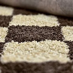 Hoogpolig vloerkleed - Albi (bruin/beige)