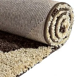 Hoogpolig vloerkleed - Albi (bruin/beige)