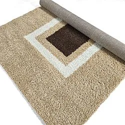 Hoogpolig vloerkleed - Alsace (beige/wit/bruin)