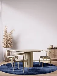 Ronde vloerkleden - Aranga Super Soft Fur (donkerblauw)