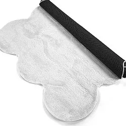 Golvend hoogpolig vloerkleed - Aranga Super Soft Fur (wit)