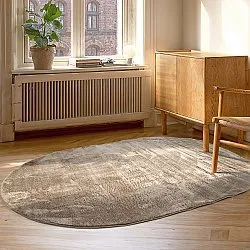 Ovaal hoogpolig vloerkleed - Aranga Super Soft Fur (bruin)