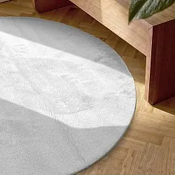 Ovaal hoogpolig vloerkleed - Aranga Super Soft Fur (wit)
