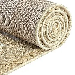 Hoogpolig vloerkleed - Asilah (beige/wit)