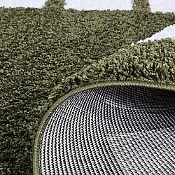 Hoogpolig vloerkleed - Asilah (groen/wit)