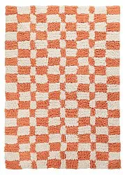 Hoogpolig vloerkleed - Atrani Natural Cotton Shaggy (oranje)
