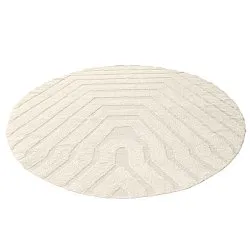 Rond vloerkleed - Callista Natural Cotton Shaggy (beige)