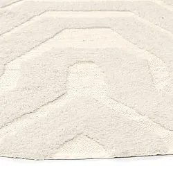 Rond vloerkleed - Callista Natural Cotton Shaggy (beige)