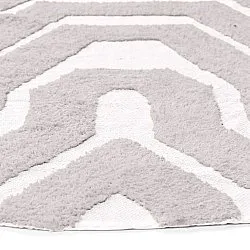 Rond vloerkleed - Callista Natural Cotton Shaggy (taupe)