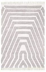 Hoogpolig vloerkleed - Callista Natural Cotton Shaggy (taupe)