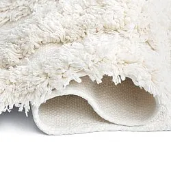 Hoogpolig vloerkleed - Cazorla Natural Cotton Shaggy (gebroken wit)