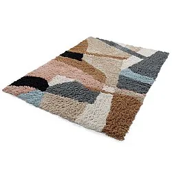 Hoogpolig vloerkleed - Cefalu Natural Cotton Shaggy (multi)