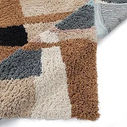 Hoogpolig vloerkleed - Cefalu Natural Cotton Shaggy (multi)