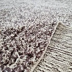 Hoogpolig vloerkleed - Celina Natural Cotton Shaggy (beige/bruin)