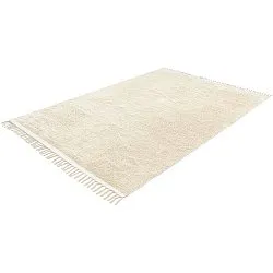 Hoogpolig vloerkleed - Celina Natural Cotton Shaggy (gebroken wit/beige)