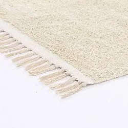 Hoogpolig vloerkleed - Celina Natural Cotton Shaggy (gebroken wit/beige)