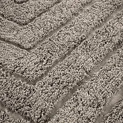 Ronde vloerkleden - Conara Natural Cotton Shaggy (taupe)