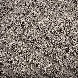 Ronde vloerkleden - Conara Natural Cotton Shaggy (taupe)