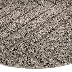 Ronde vloerkleden - Conara Natural Cotton Shaggy (taupe)