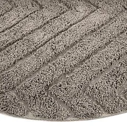 Ronde vloerkleden - Conara Natural Cotton Shaggy (taupe)