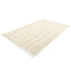 Hoogpolig vloerkleed - Cyrus Natural Cotton Shaggy (beige)