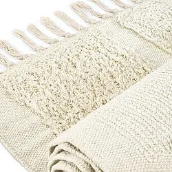 Hoogpolig vloerkleed - Cyrus Natural Cotton Shaggy (beige)