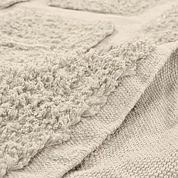 Rond vloerkleed - Cyrus Natural Cotton Shaggy (beige)